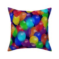 Party Balloons on Navy (large scale)