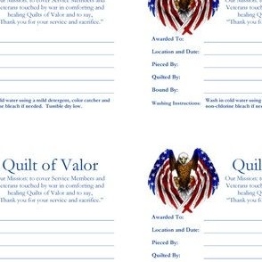 QOV Label - American Flag Eagle