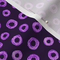 batik donut polkadots - mad purple