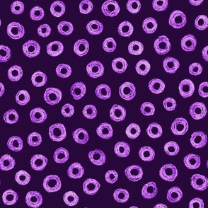 batik donut polkadots - mad purple