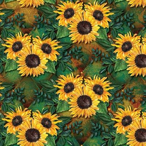 Grid of Sunflowers