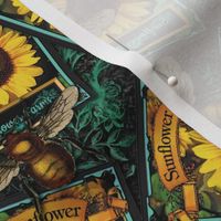 Sunflower Seeds Packets with Bees