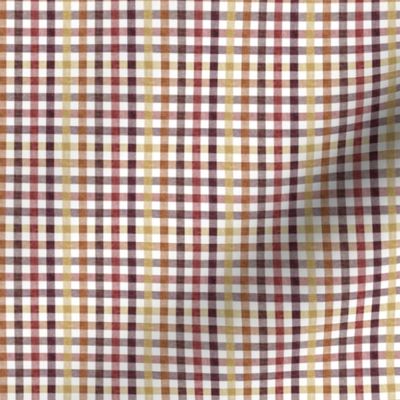 (extra small scale) fall plaid - thanksgiving fall colors  (warm) - LAD20BS