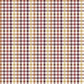 (extra small scale) fall plaid - thanksgiving fall colors  (warm) - LAD20BS