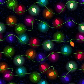 Holiday Lights on Black (small scale)
