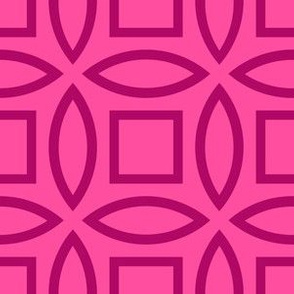 Geometric Pattern: Intersect Outline: Berry