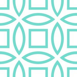 Geometric Pattern: Intersect Outline: Poolside