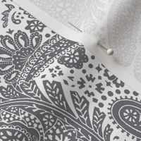 Small Paisley Positivity dark grey