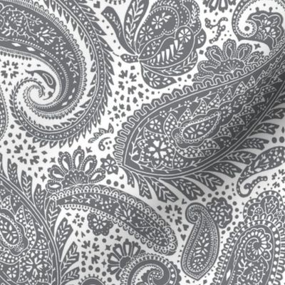 Small Paisley Positivity dark grey