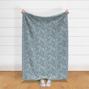 Small Paisley Positivity muted teal grey tones