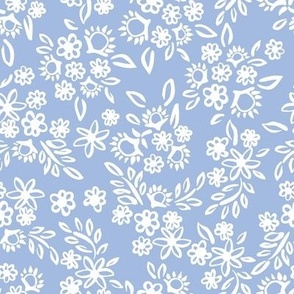 Ditsy floral blue