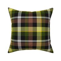 Brown Yellow and Green Plaid