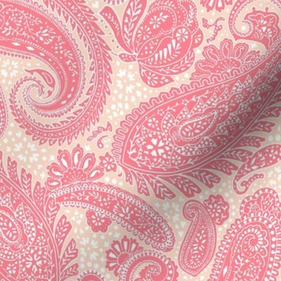 small Paisley Positivity red tones