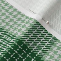 Houndstooth Checkerboard Plaid in Pine and Mint Green