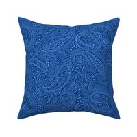 small Paisley Positivity bright blue tones