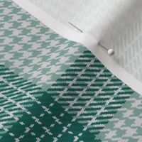 Houndstooth Checkerboard Plaid in Teal and Turquoise