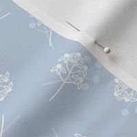 Berry Blossom Toss: Chambray Blue Floral Scatter