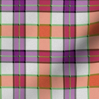 Purple and Orange Tartan