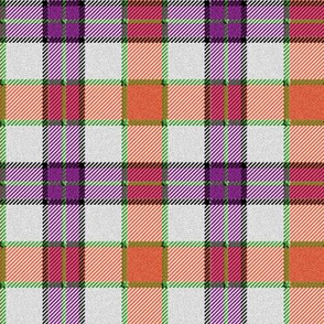 Purple and Orange Tartan