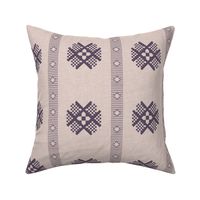 Tana Bana- Tribal Geometric Mudcloth Stripes- Lavender- Regular Scale