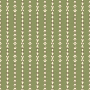 Prairie Nouveau- Wild Grass Seed Stripes- Artichoke- Regular Scale
