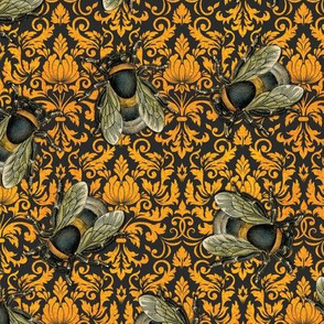 Bees on Damask
