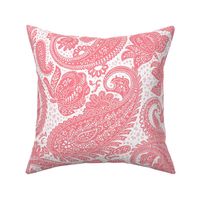 large Paisley Positivity red pink
