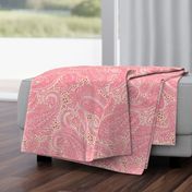 large Paisley Positivity red terracotta