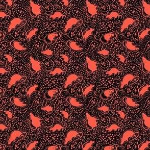 Paisley Rat Mosaic 3-inch red black