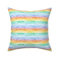 (extra small scale) watercolor rainbow stripes C20BS