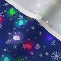 Holiday Lights and Snow Flakes (large scale)