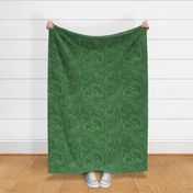 large Paisley Positivity green tones