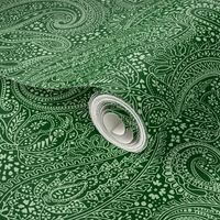 large Paisley Positivity green tones