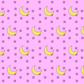 Pink Moon & Stars