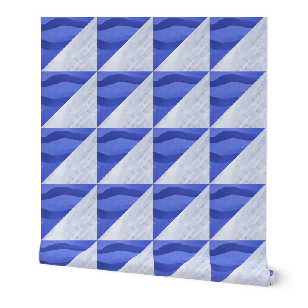 half square triangle bg marble paper water