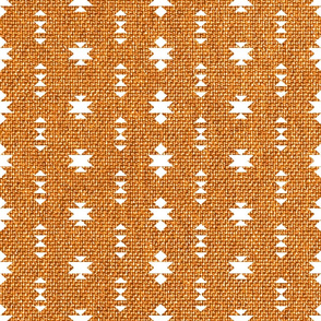 Boho geometric small Aztec mustard yellow texture white