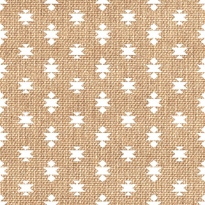 Boho geometric small Aztec natural beige texture white