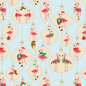 Flamingo Christmas Ornaments