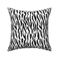 pattern black white zebra tiger fur design, abstract simple lines scandinavian style grunge texture. trend of the season. 