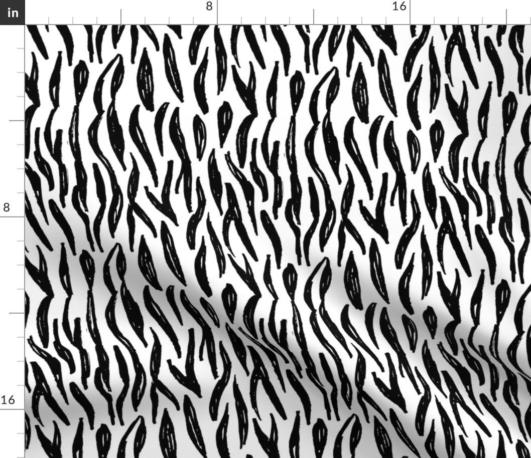 pattern black white zebra tiger fur design, abstract simple lines scandinavian style grunge texture. trend of the season. 