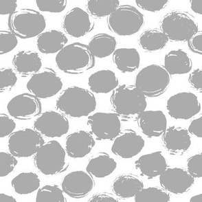 Classic vintage seamless pattern with polka dot, texture grunge crayons ink. White gray. scandinavian design, Gift wrap, fabrics, wallpapers