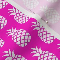 White and Hot Pink Pineapple