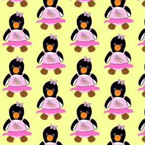 Mimi, Ballerina Penguin - lemon sherbet, large 