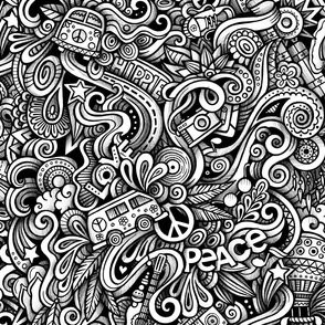 Hippie Graphics Doodle