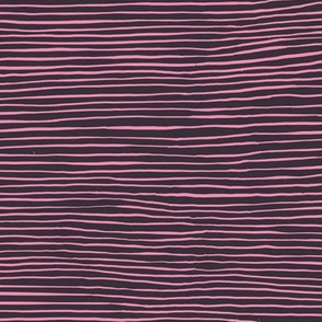 Medium - Pink stripes on purple