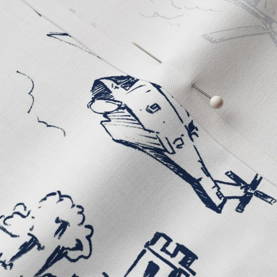 Adventure Toile Primary_Rotate Fabric | Spoonflower