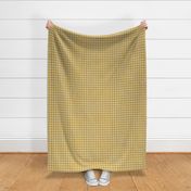 Yellow and White Houndstooth Plaid