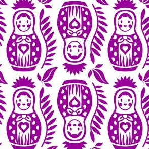 Matrioska Dolls Purple