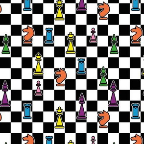 Multicolor Mod Chess Pattern