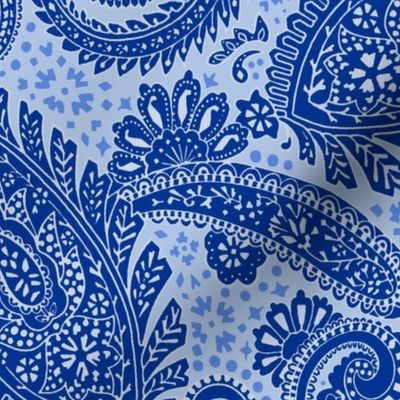 large Paisley Positivity blues